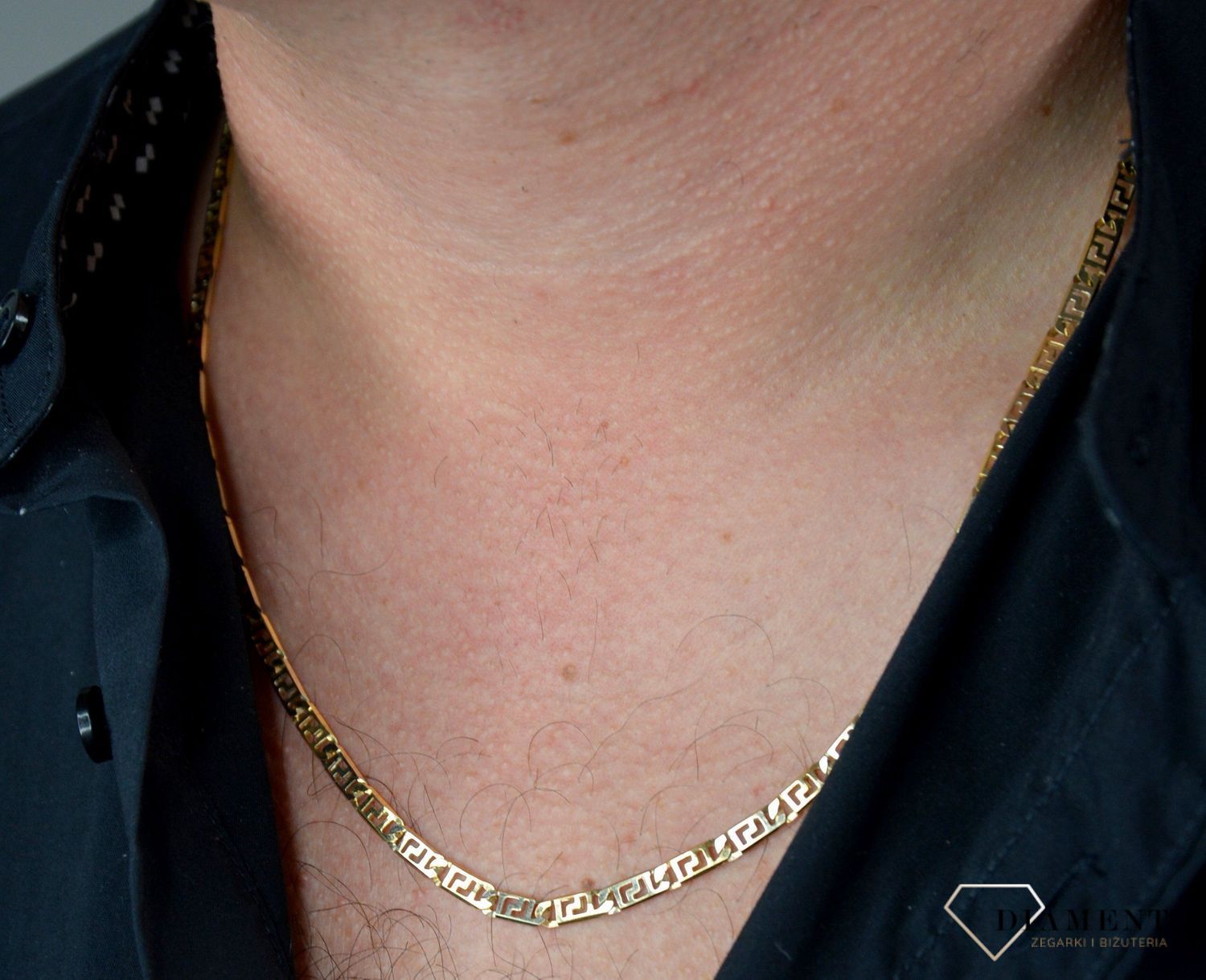 Złoty łańcuszek 585 szerokość 4 mm DIA-LAN-1196-585 4mm.jpg